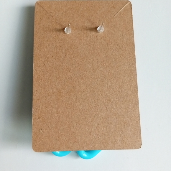 Fashion Jewelry Light Blue Chain Dangle Earrings - Picture 5 of 5